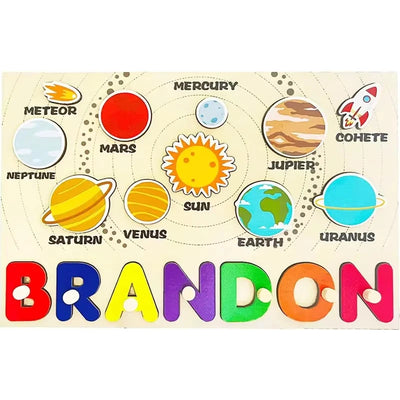 Mein Name & Ich – Personalisierte Montessori-Holzpuzzle