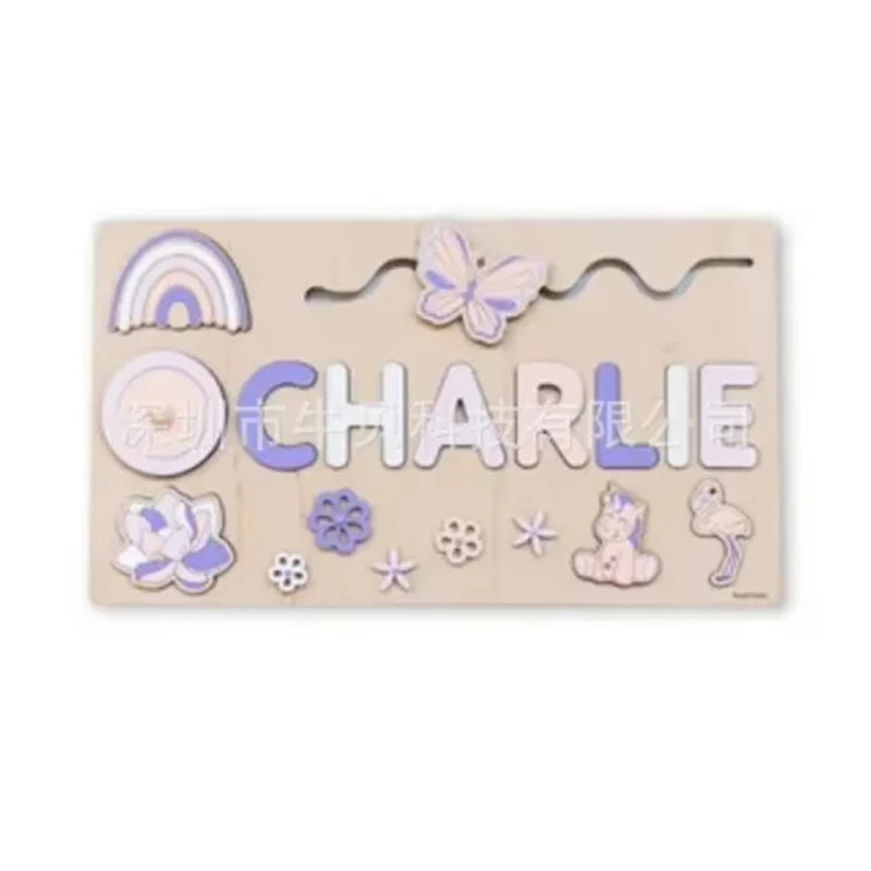 Mein Name & Ich – Personalisierte Montessori-Holzpuzzle