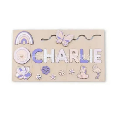 Mein Name & Ich – Personalisierte Montessori-Holzpuzzle