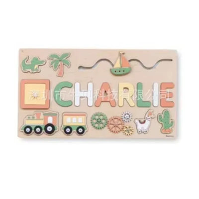 Mein Name & Ich – Personalisierte Montessori-Holzpuzzle
