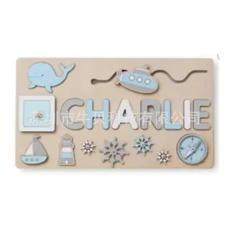 Mein Name & Ich – Personalisierte Montessori-Holzpuzzle