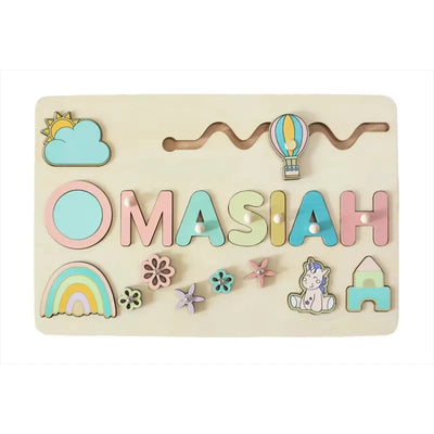 Mein Name & Ich – Personalisierte Montessori-Holzpuzzle