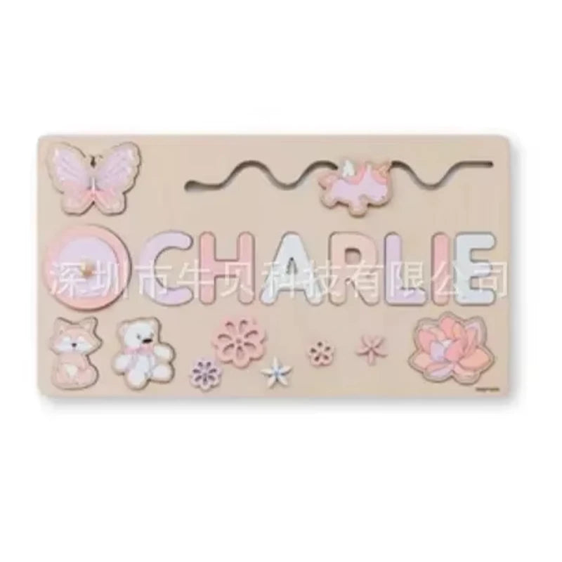 Mein Name & Ich – Personalisierte Montessori-Holzpuzzle