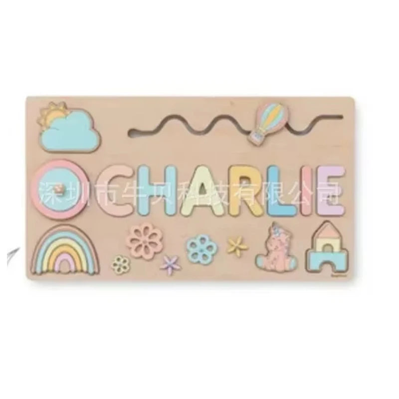 Mein Name & Ich – Personalisierte Montessori-Holzpuzzle