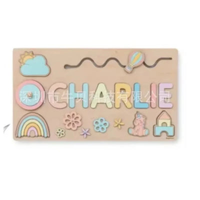 Mein Name & Ich – Personalisierte Montessori-Holzpuzzle