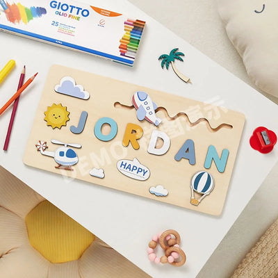 Mein Name & Ich – Personalisierte Montessori-Holzpuzzle