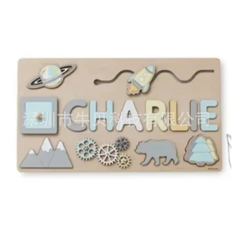 Mein Name & Ich – Personalisierte Montessori-Holzpuzzle